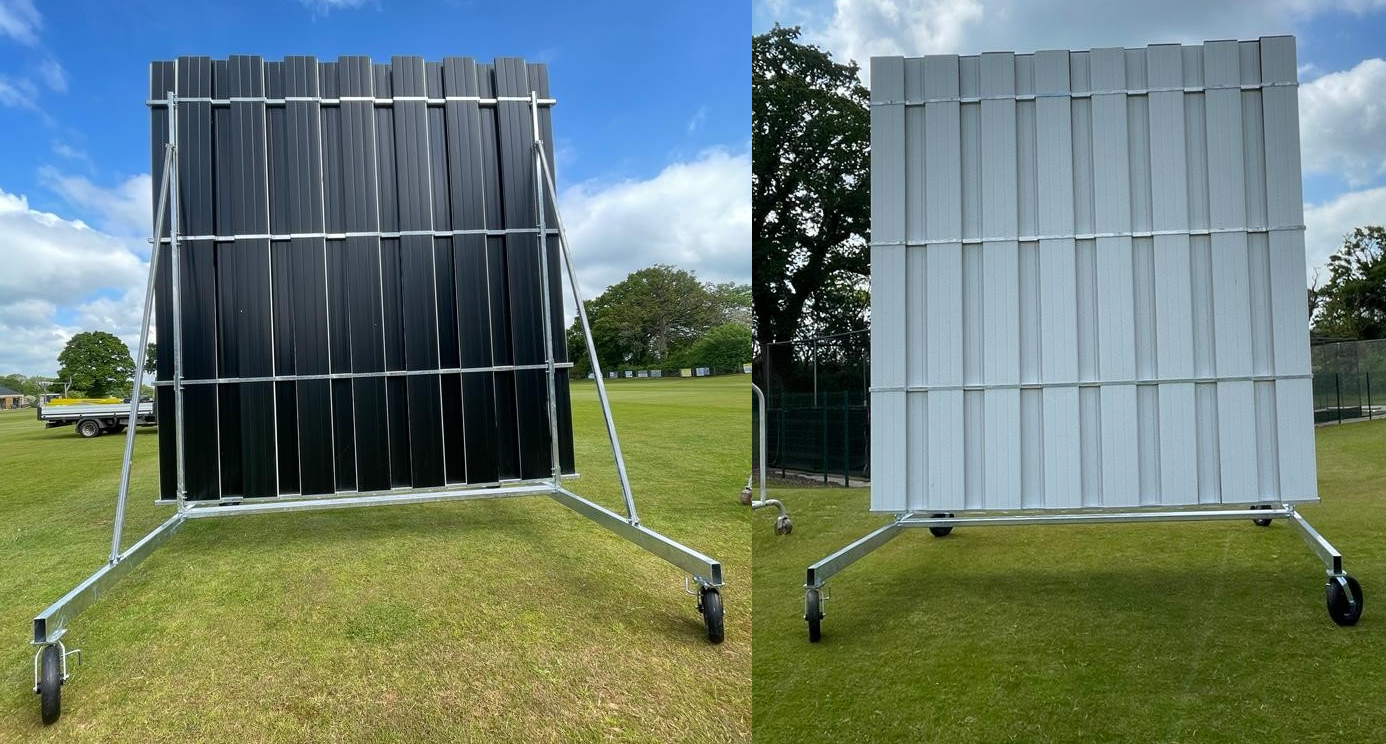 4.5M High X 4M Wide Black And White Swivel Sight Screen