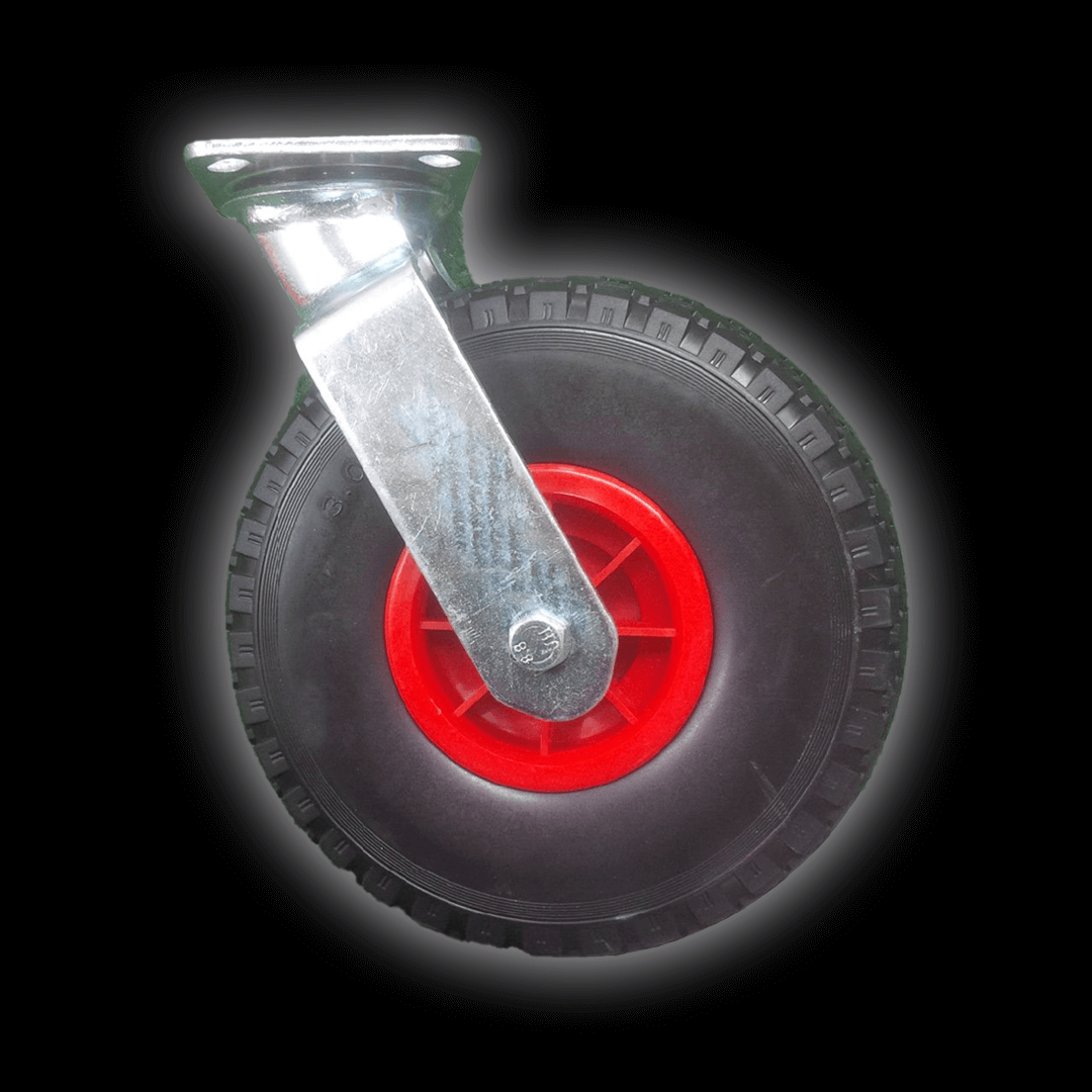 Replacement Puncture Proof Wheel design, ideal for uneven surfaces, offers durability and shock absorption.