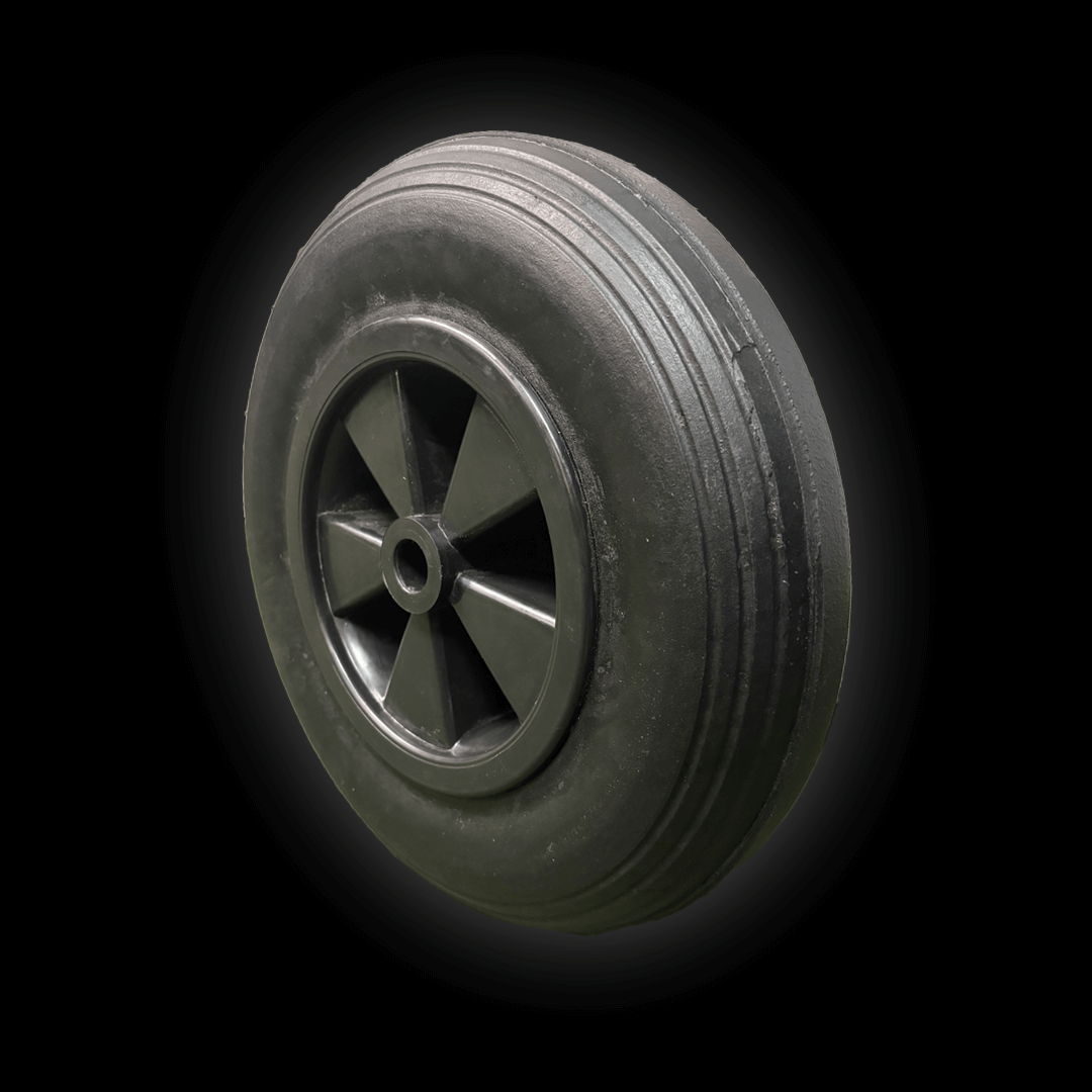 Sight Screen Wheel featuring a solid rubber tyre and plastic centre, ideal for Durant sight screens.