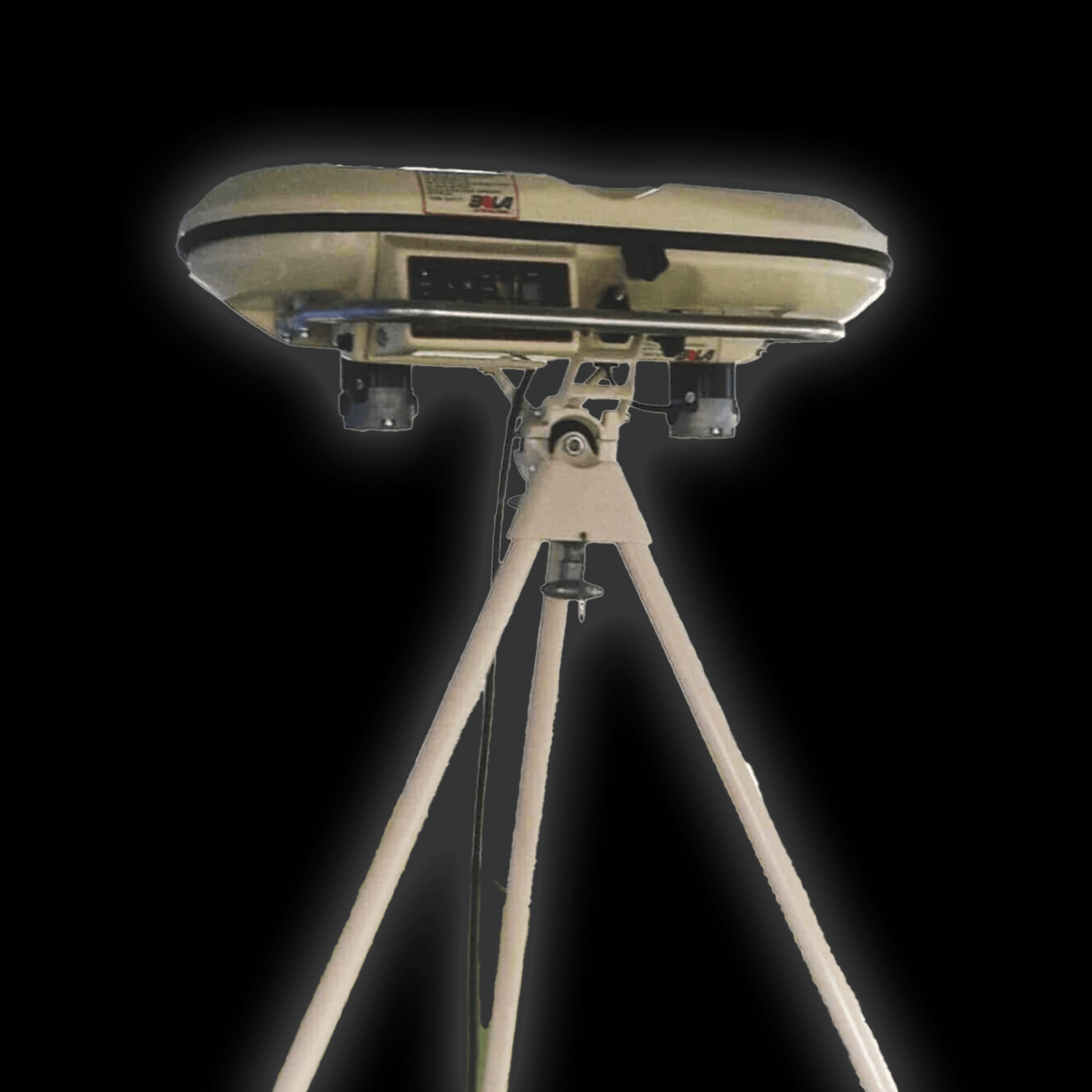 BOLA 2026 Pro Bowling Machine on a tripod, showcasing its advanced design and technology.