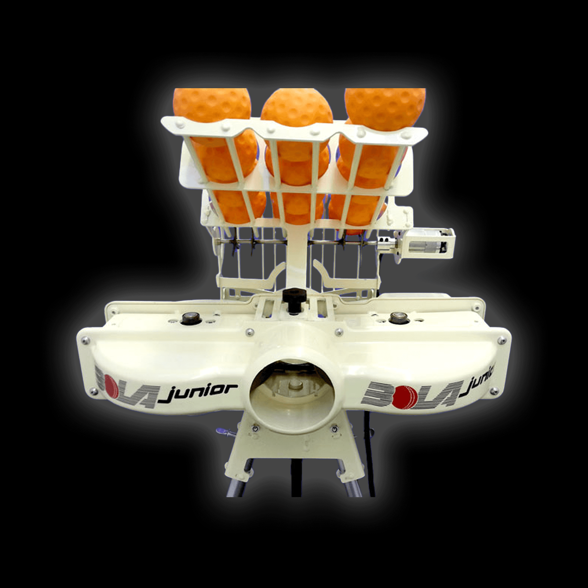 BOLA Junior Package featuring the Bola Junior Bowling Machine with ball feeder and 12 balls.