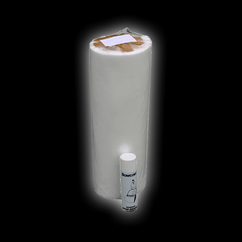 Bowdry Replacement Foam and adhesive for Bowdry, featuring red foam roll and spray.