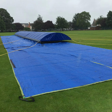 Mobile Cricket Covers With Side Sheets & Bowlers Run Up Sheets