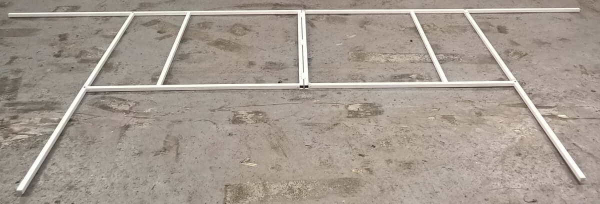 Crease Marking Frame on a concrete surface, showcasing its structure and design.