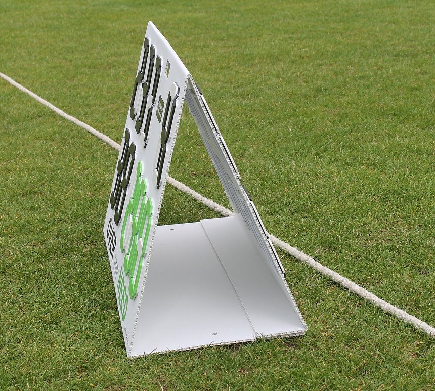 CleverScore Standup Double Sided Manual Cricket Scoreboard