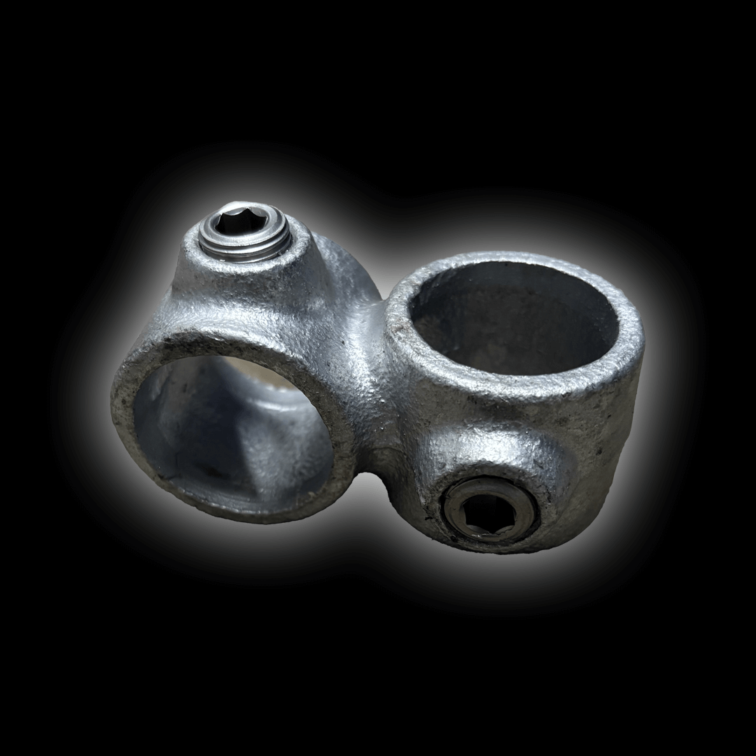 Mobile Cover 2 Way Offset Clamp for cricket cover spare parts. Durable metal construction for reliability.