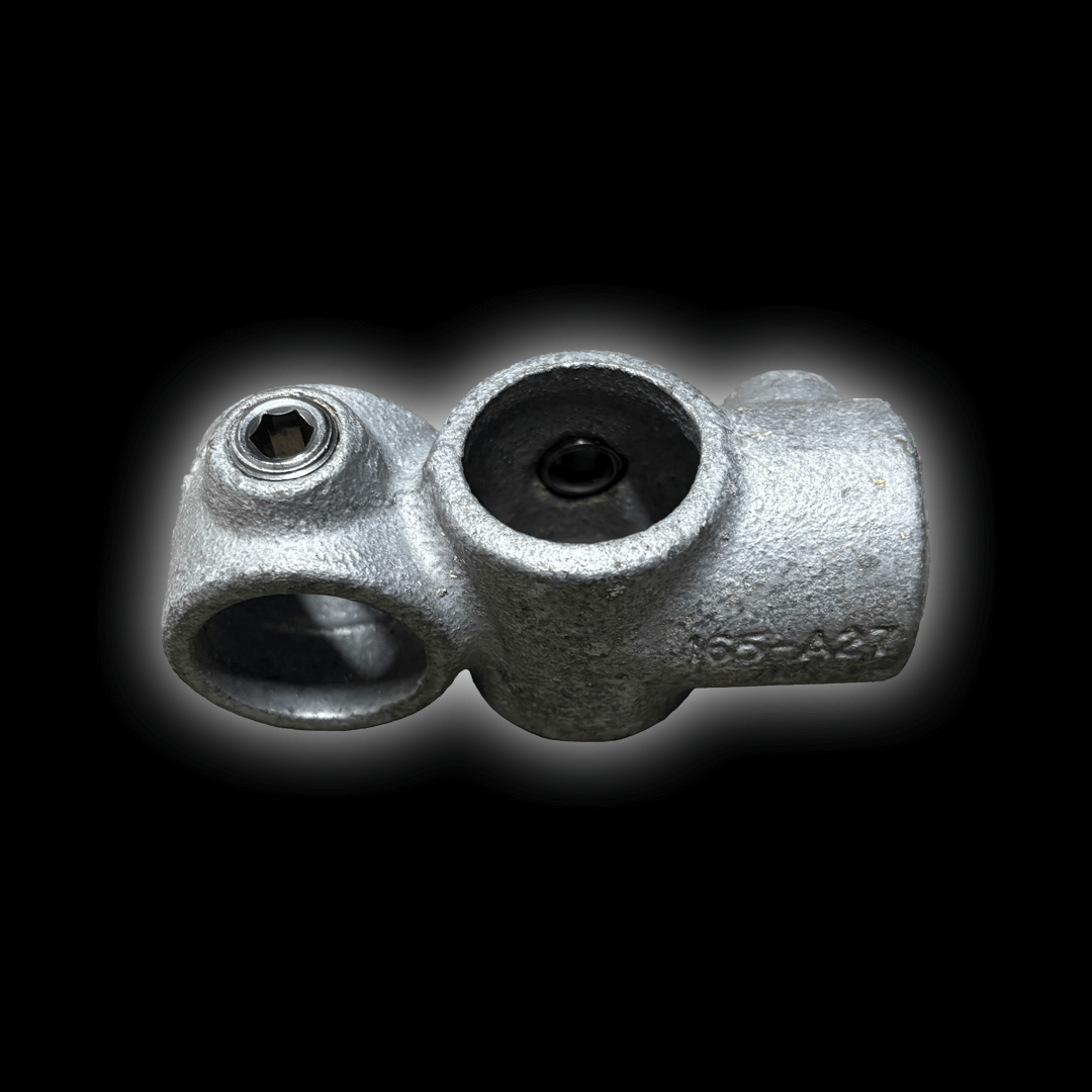 Mobile Cover Upright Clamp detailed angle view showcasing design and features.